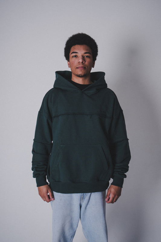 Hoodie "ZBAGGOWANI" Bottle Green