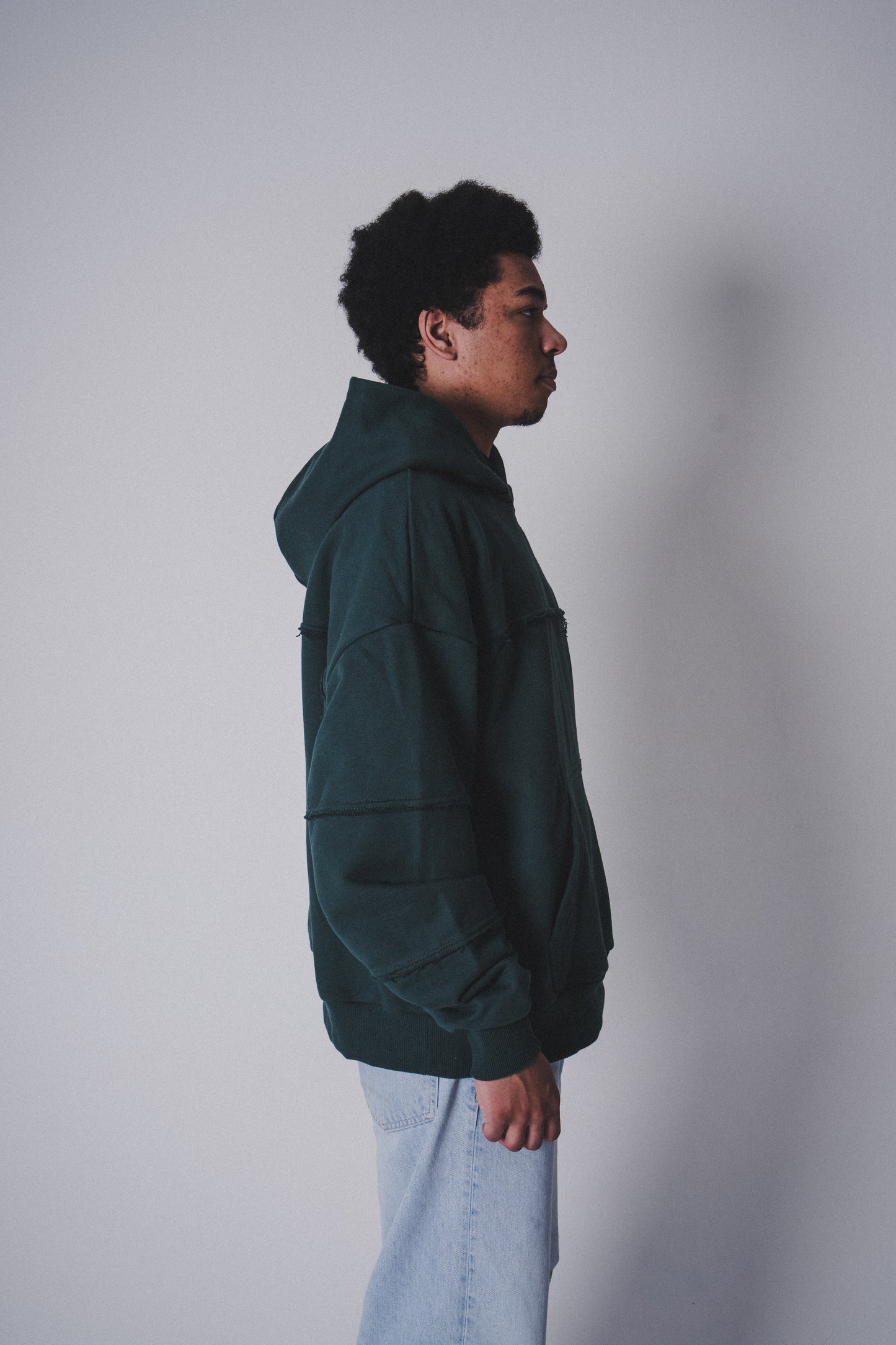 Hoodie "ZBAGGOWANI" Bottle Green