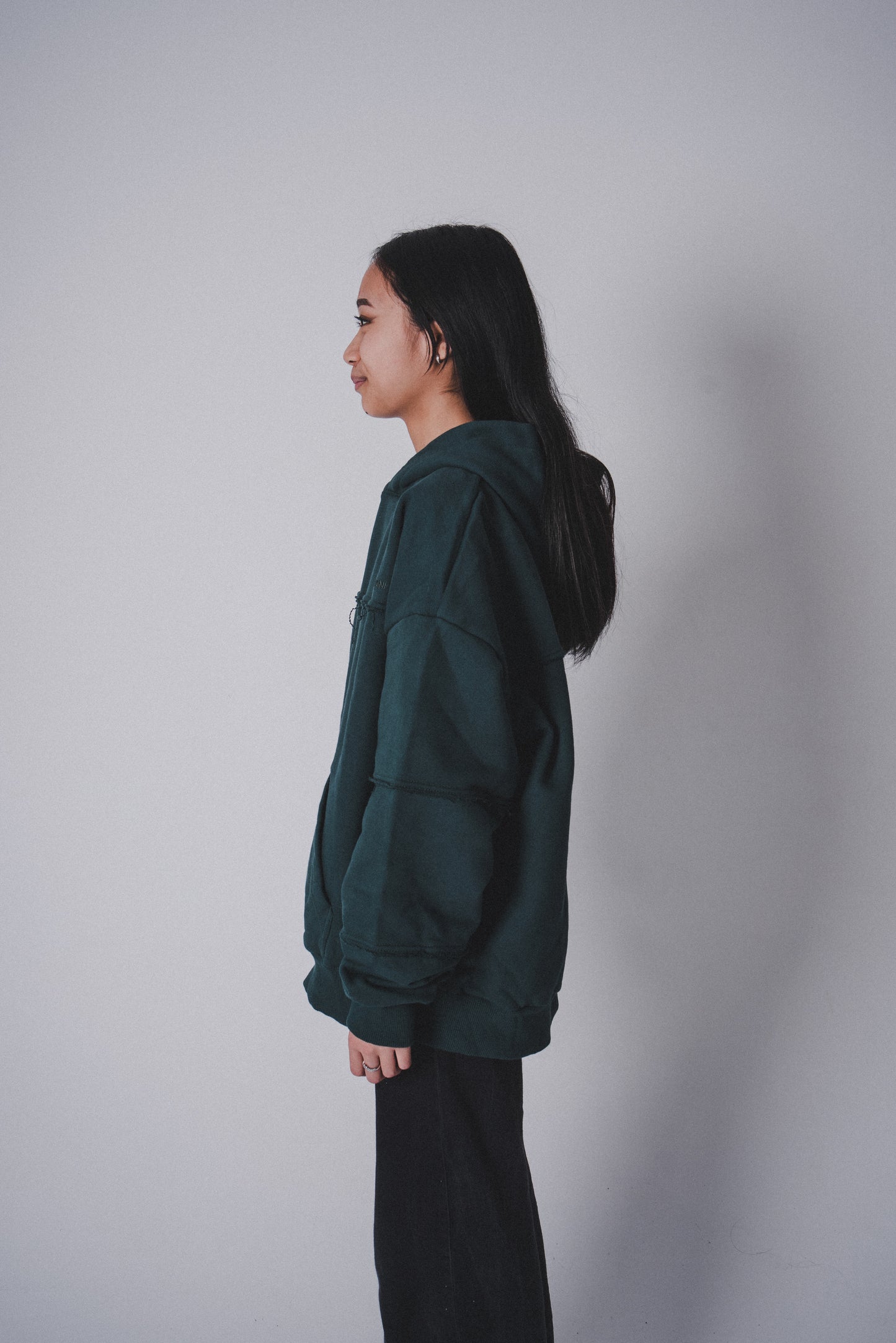 Hoodie "ZBAGGOWANI" Bottle Green