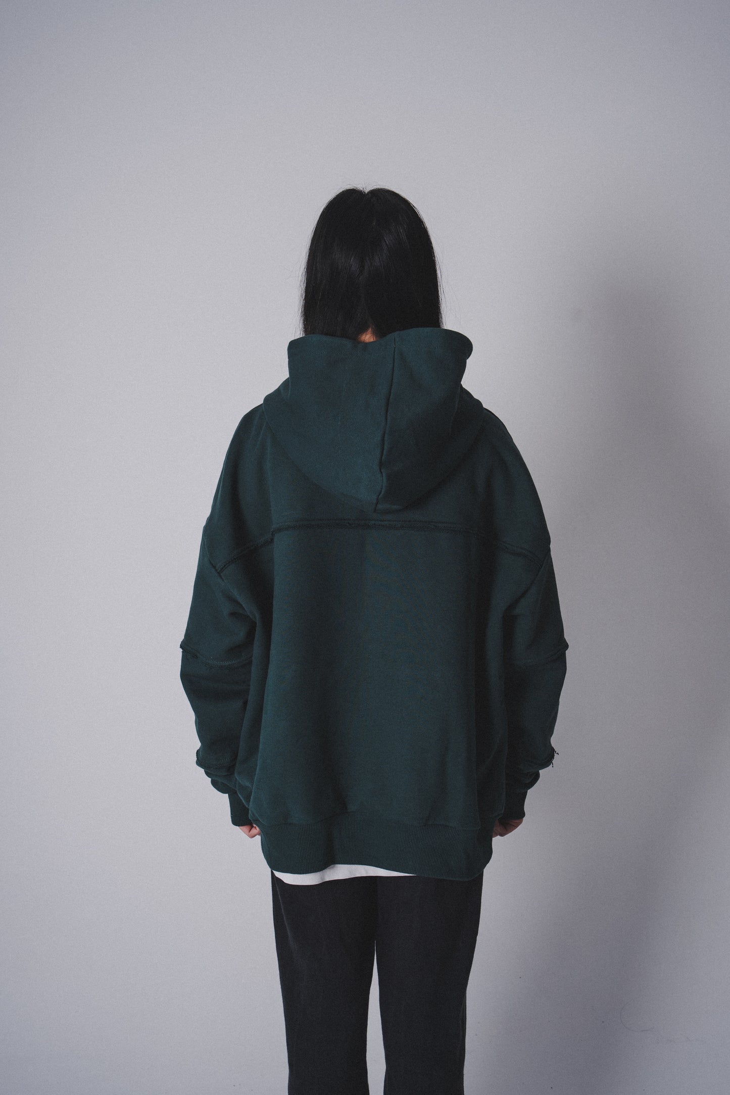 Hoodie "ZBAGGOWANI" Bottle Green