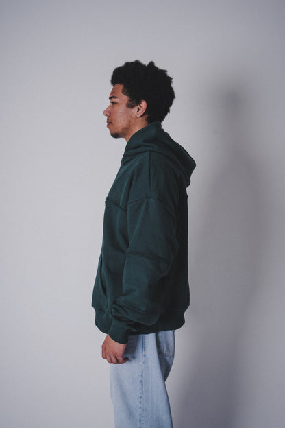 Hoodie "ZBAGGOWANI" Bottle Green