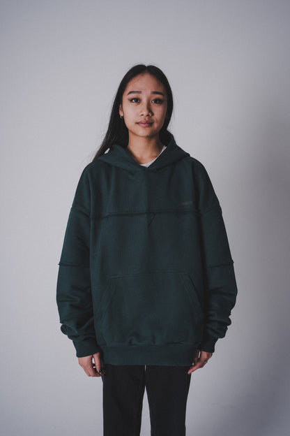 Hoodie "ZBAGGOWANI" Bottle Green